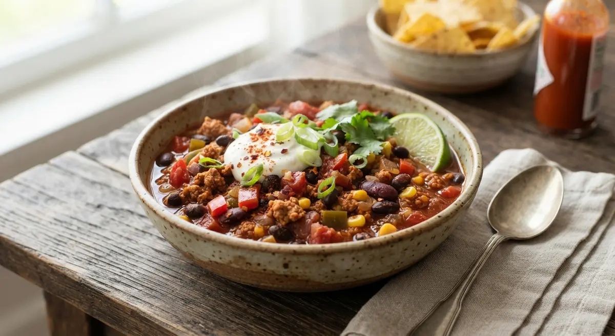 Vegan Vegetable Textured Soy Chili